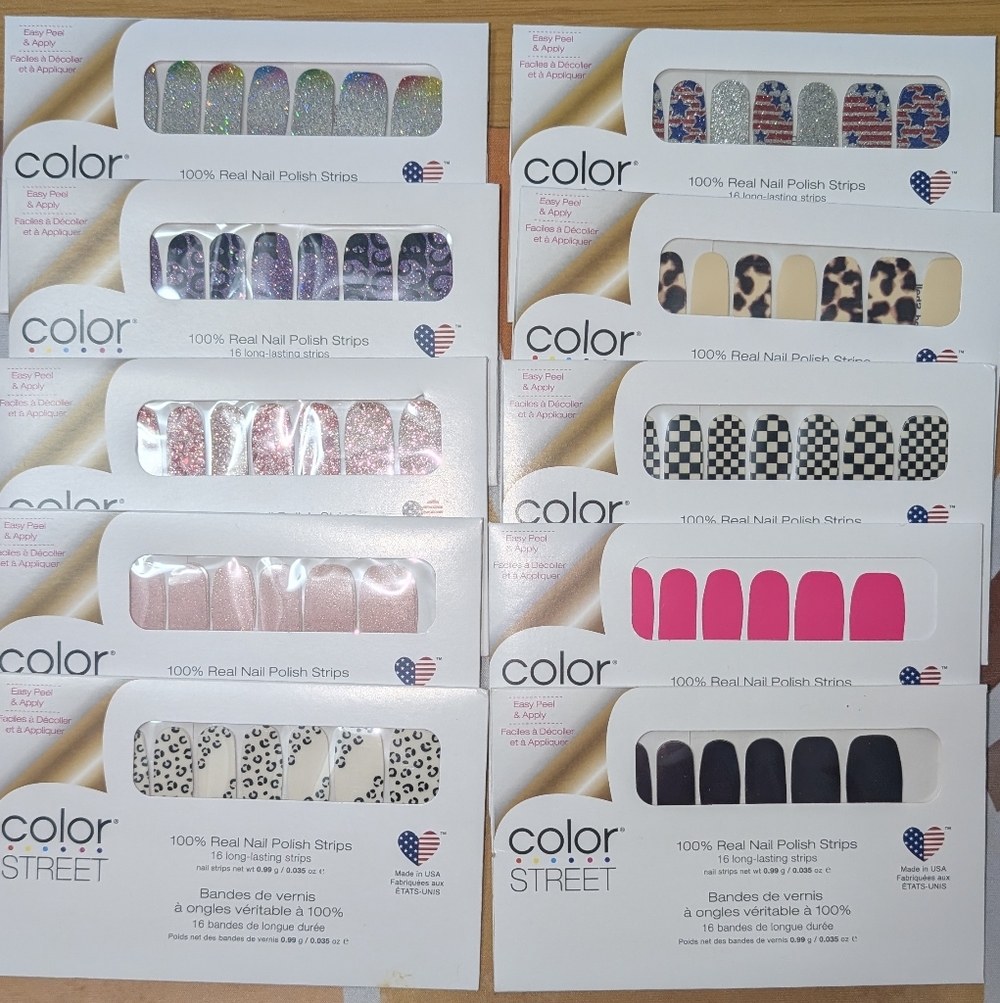 Color Street Assorted Nail Polish Strips - Mixed Prints & Solids